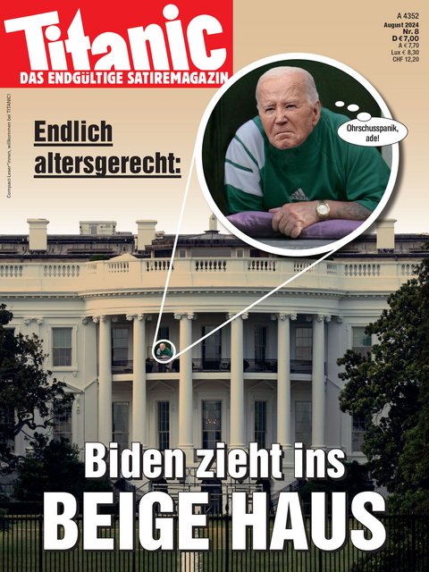 Endlich altersgerecht: Biden zieht ins Beige Haus (08/2024)